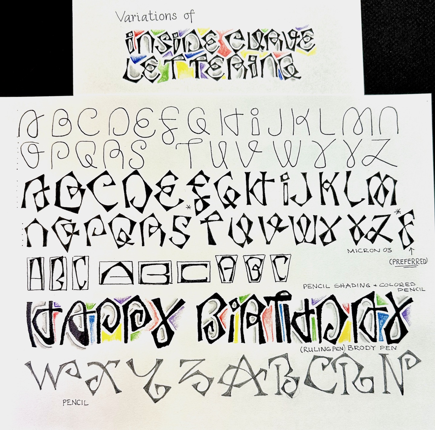 Valley Calligraphy Guild Schedule of Events